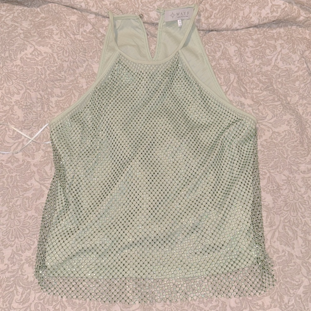 WAYF rhinestone top